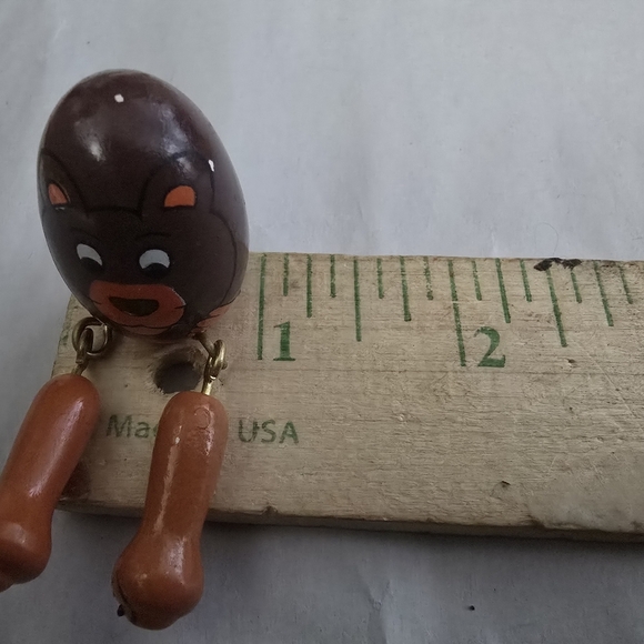 Handcrafted Wooden Zebra Zebra Monkey Shelf Sitters Folk Art Set of 8 - Picture 8 of 10